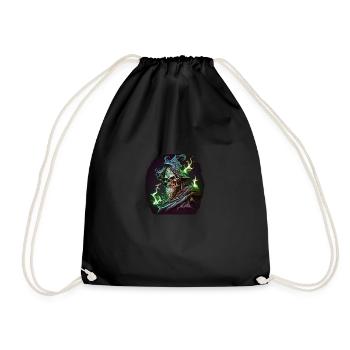 nécromancien - Sac de sport léger - noir - Devant