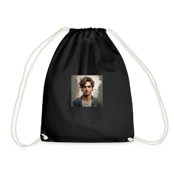Vintage Man Look - Turnbeutel - Schwarz - Vorne