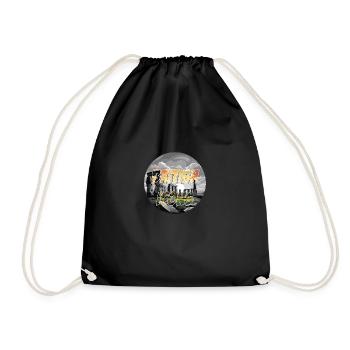 British Icons Stonehenge - Drawstring Bag - black - Front