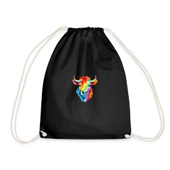 Vache LGBTQAI+, Droits des animaux - Sac de sport léger - noir - Devant