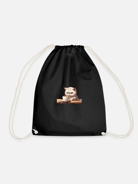 Moody Mews - Drawstring Bag - black