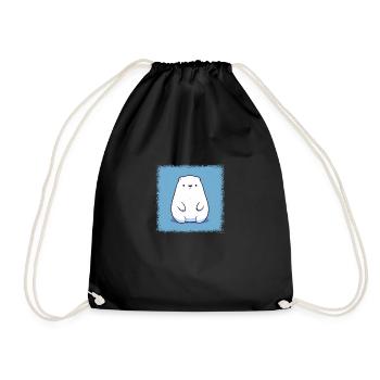 awesome coffee comic cool love funny - Drawstring Bag - black - Front