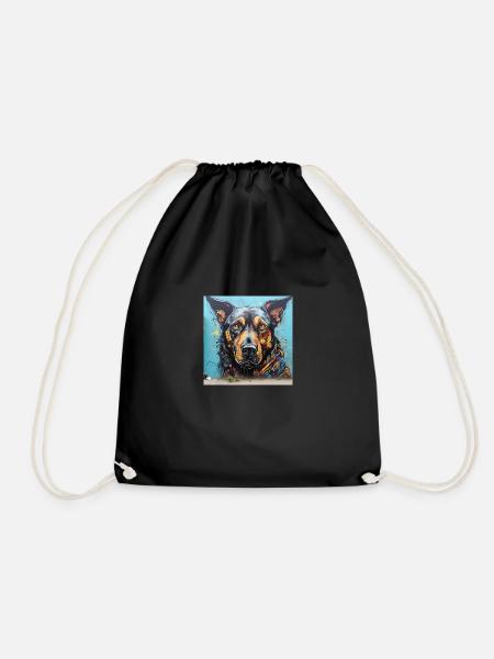 Schäferhund - Turnbeutel - Schwarz