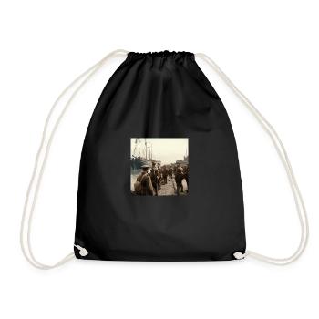Soldier of the 2nd World War - Drawstring Bag - black - Front