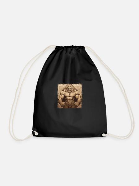 animal gros doodlebug dieu chrétien vêtements - Sac de sport léger - noir
