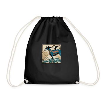 Unrivalled elegance - Drawstring Bag - black - Front