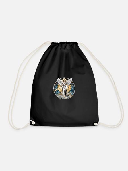 Angel of Light - Drawstring Bag - black