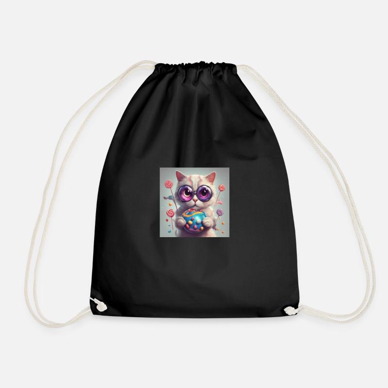 Katze Katze Katze - Turnbeutel - Schwarz