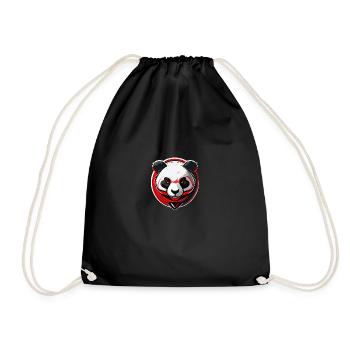 Panda - Drawstring Bag - black - Front
