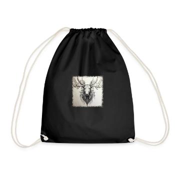 animal liberation canada animals birthday joke - Drawstring Bag - black - Front