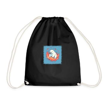 cinema movie birthday present idea - Drawstring Bag - black - Front