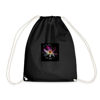 Flower magenta - Sac de sport léger - noir - Devant