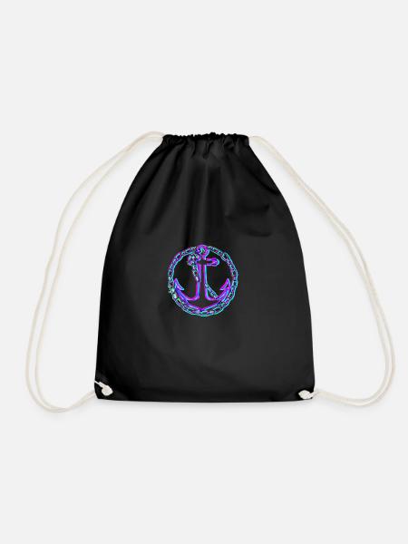Anchor Design one - Turnbeutel - Schwarz