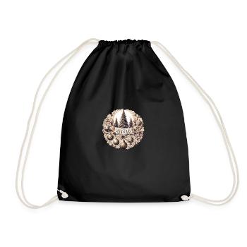 Design motif Noël - Sac de sport léger - noir - Devant