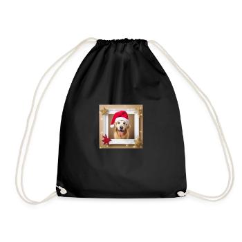 Goldie Christmas - Drawstring Bag - black - Front