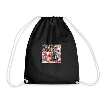 Christmas Bully - Drawstring Bag - black - Front