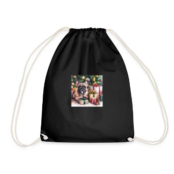 Christmas Bully - Drawstring Bag - black - Front