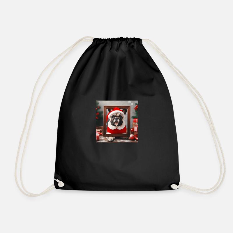 Bully Christmas - Drawstring Bag - black