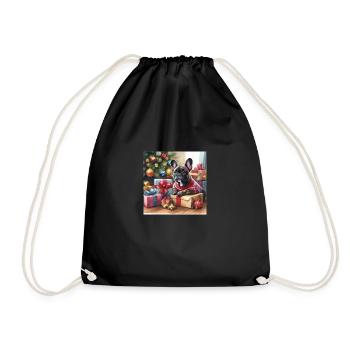 Bully Christmas - Drawstring Bag - black - Front