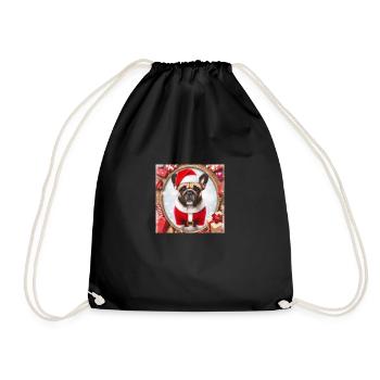 Bully Christmas - Drawstring Bag - black - Front