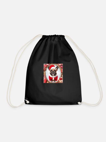Bully Christmas - Drawstring Bag - black