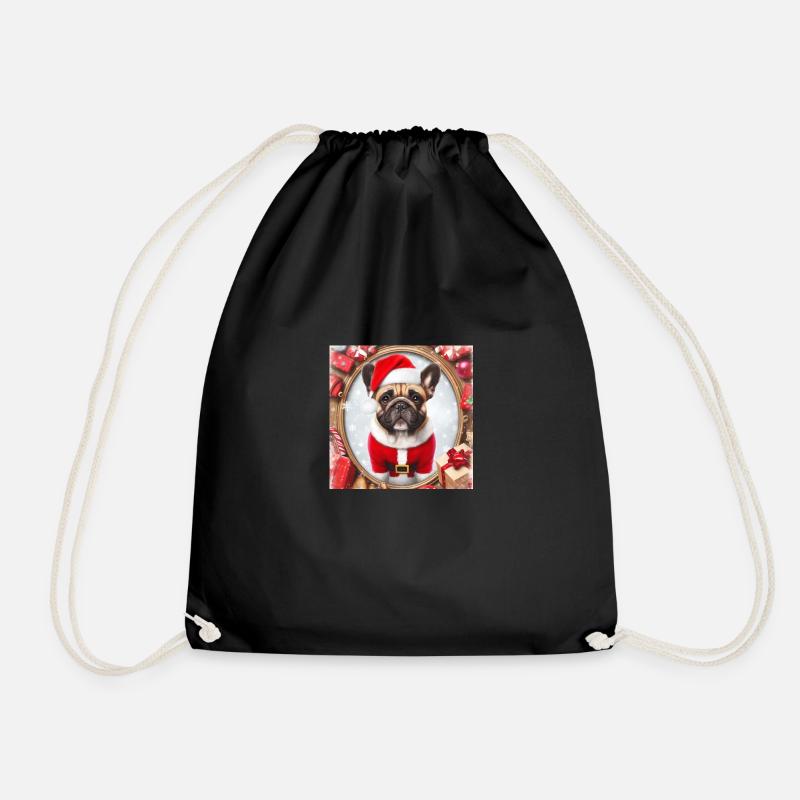 Bully Christmas - Drawstring Bag - black