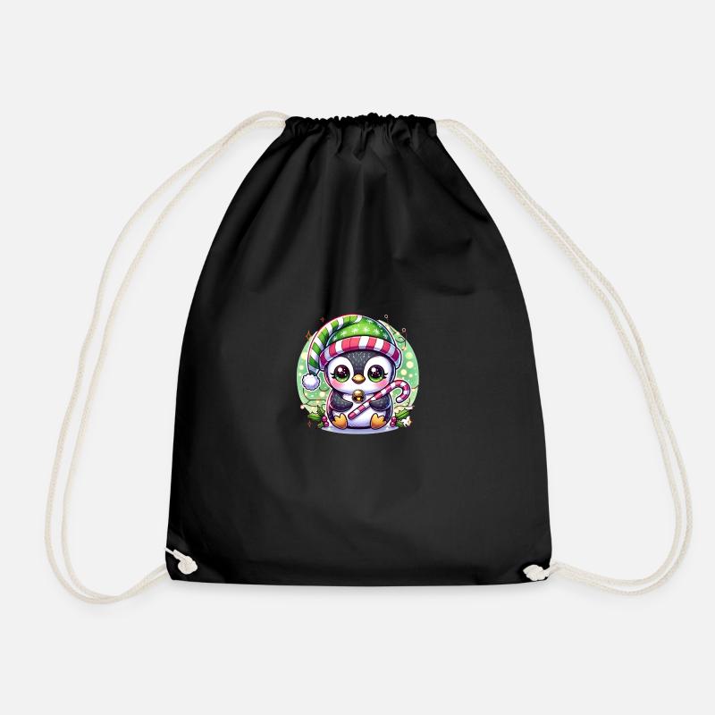 Pingouin de Noël - Sac de sport léger - noir
