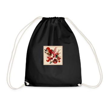 Floraison d’automne - Sac de sport léger - noir - Devant