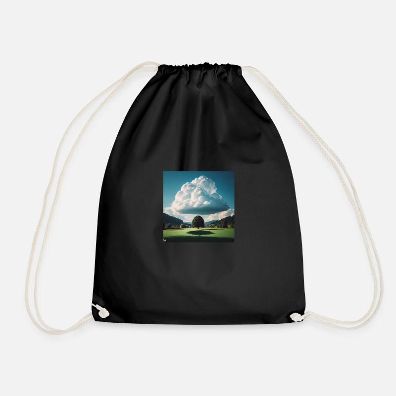 On Cloud 7 - Drawstring Bag - black