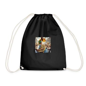 Tuba Bier 3 - Turnbeutel - Schwarz - Vorne