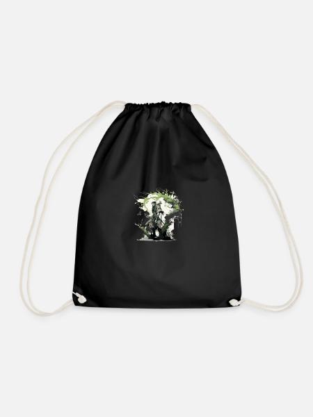 Druid - Drawstring Bag - black