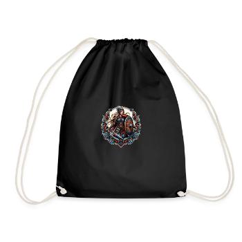 Vierge bouclier - Sac de sport léger - noir - Devant