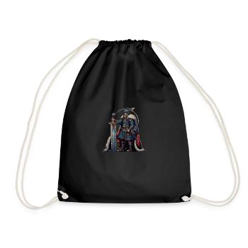 Un Viking fort. - Sac de sport léger - noir - Devant