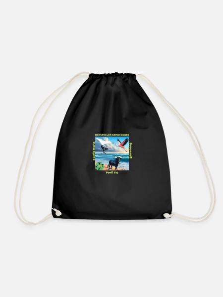 Planchou Waterman wingfoiler camarguais spots - Sac de sport léger - noir