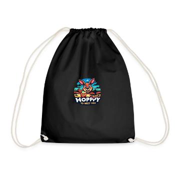 Hopppy à votre rencontre - Sac de sport léger - noir - Devant