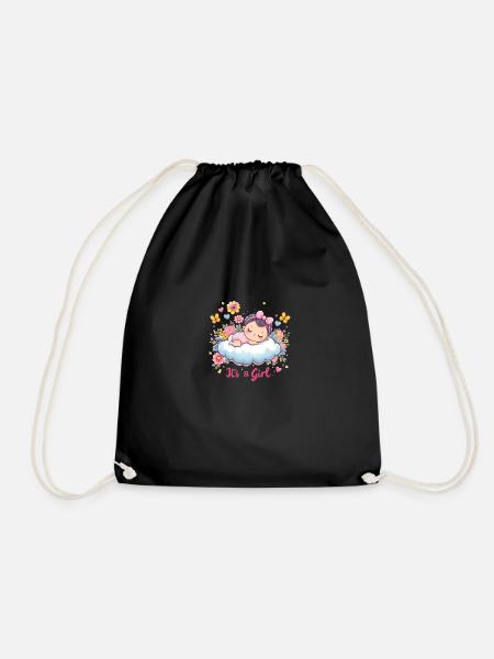 It`s a Girl - Turnbeutel - Schwarz