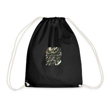 Camouflage Burst - Drawstring Bag - black - Front