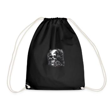 Veil of the Night - Drawstring Bag - black - Front