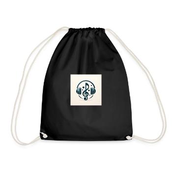 Melodic elegance - Drawstring Bag - black - Front