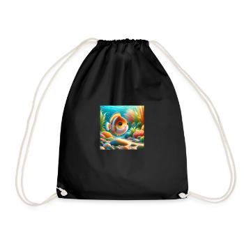 Poisson sucré - Sac de sport léger - noir - Devant