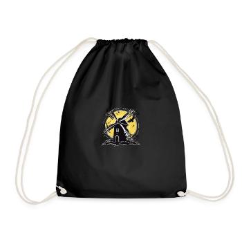 Dark Windmill - Drawstring Bag - black - Front