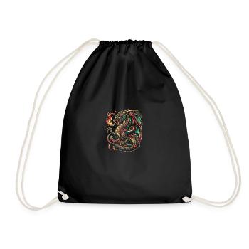 Serpentine Blaze - Drawstring Bag - black - Front