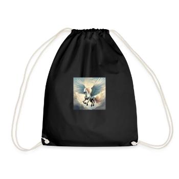 Pegasus - Drawstring Bag - black - Front