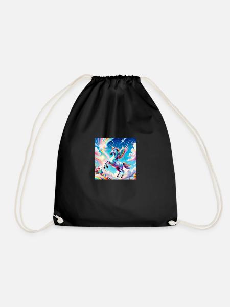Licorne - Sac de sport léger - noir