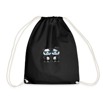 Pandas - Sac de sport léger - noir - Devant
