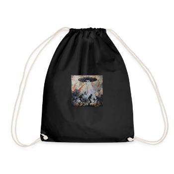 Alien Streetart - Drawstring Bag - black - Front