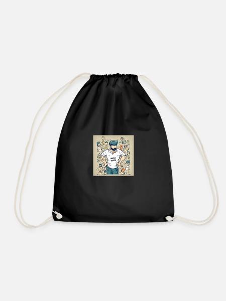 Automatic Earning - Success - Drawstring Bag - black