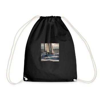 Bravery on the High Seas: Seafarers' Day - Drawstring Bag - black - Front