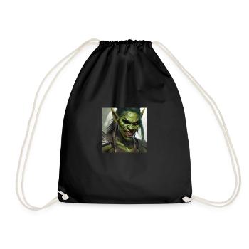 Ork-Frau - Turnbeutel - Schwarz - Vorne