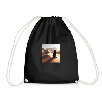 A true cat in a desert 2 - Sac de sport léger - noir - Devant
